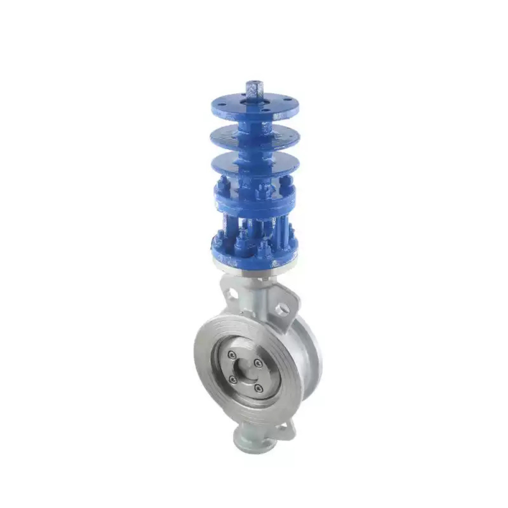 Van Bướm Khí Nén Ba Lệch Tâm D673W-16V Bằng Thép Không Gỉ Song Pha 310S