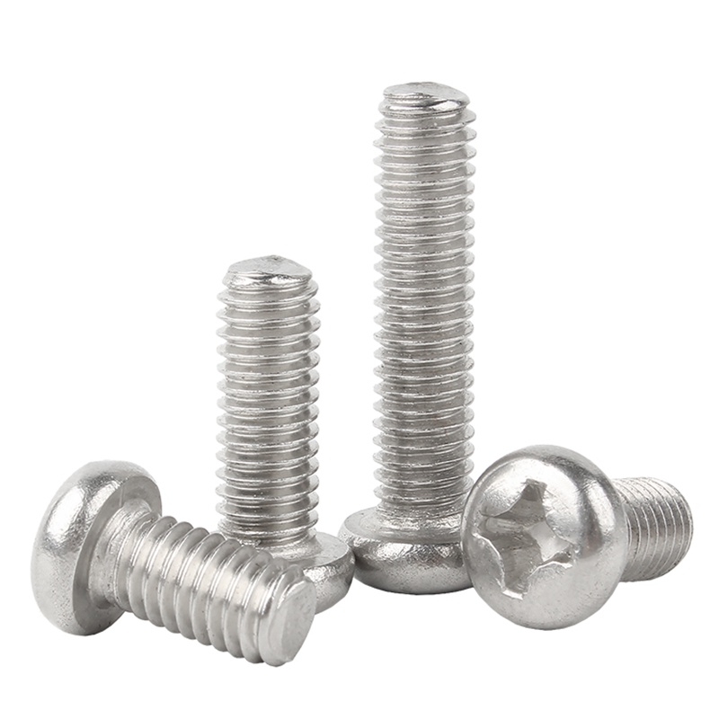 Vít Đầu Tròn Chữ Thập Bằng Thép Không Gỉ 304 m1 m1.2 m1.4 m1.6