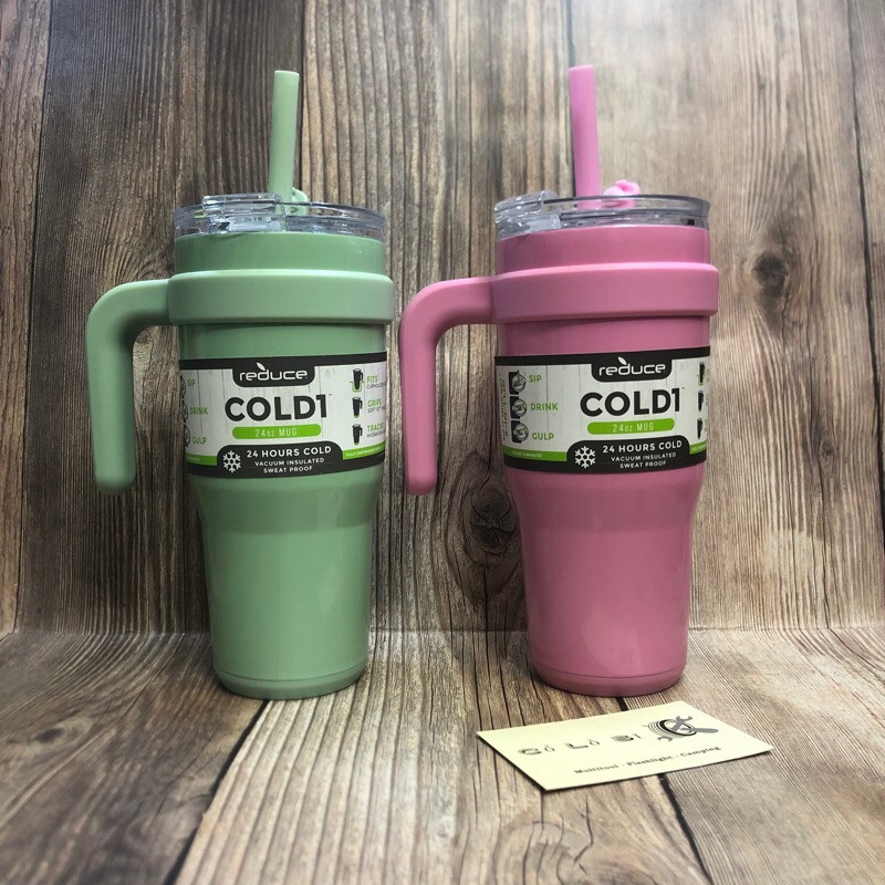 [CỔ LỖ SĨ] REDUCE COLD MUG WITH LID AND STRAW 24 OZ CỐC GIỮ NHIỆT