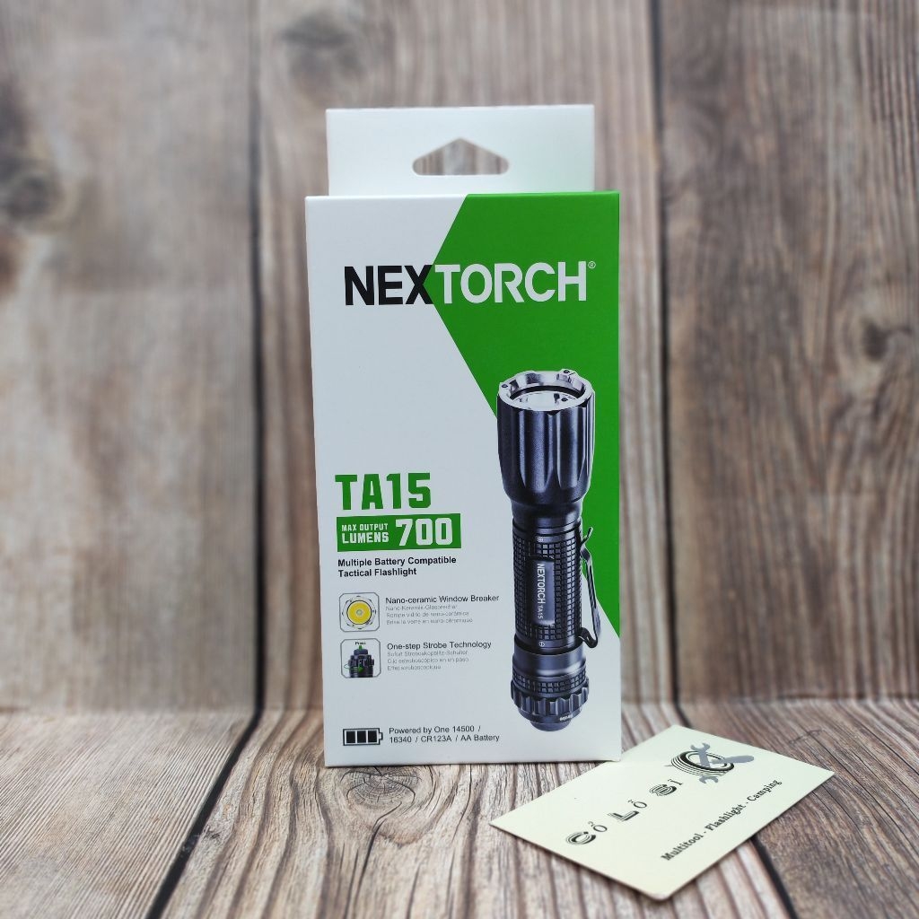 NEXTORCH TA15 V2.0 – ĐÈN PIN CHIẾN THUẬT 700 LUMENS | ĐA NGUỒN PIN