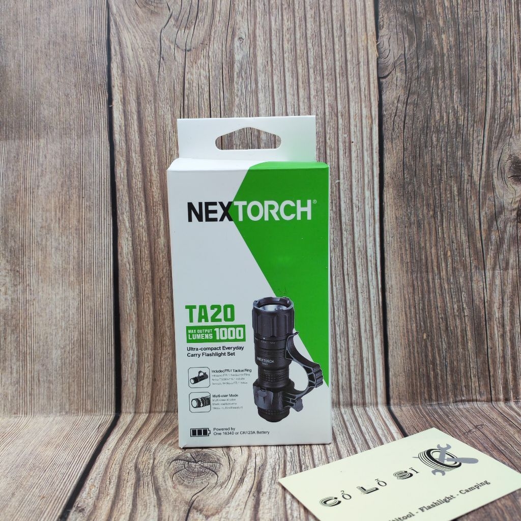 NEXTORCH TA20 – ĐÈN PIN CHIẾN THUẬT MINI | 1000 LUMENS | CHIẾU XA 210M