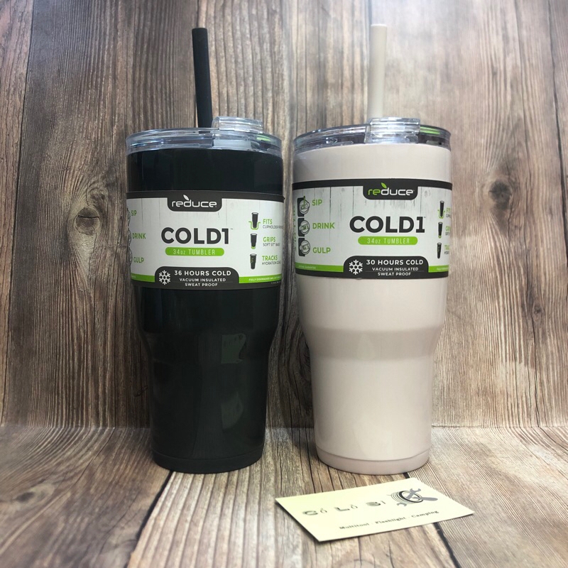 [CỔ LỖ SĨ] REDUCE TUMBLER WITH LID AND STRAW 34 OZ CỐC GIỮ NHIỆT [Hàngchuẩn, shipUS]