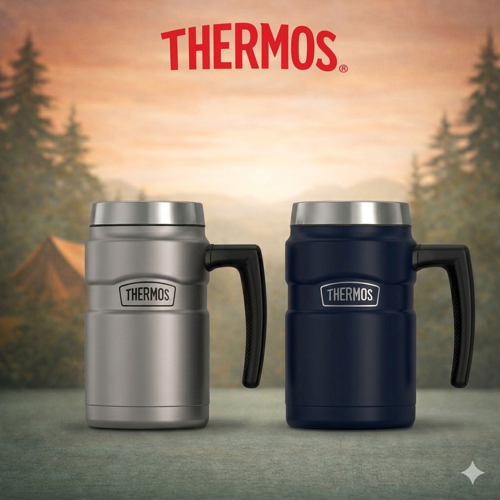 THERMOS Stainless King 16oz (470ml) SK1600 Cốc Giữ Nhiệt Giữ Nóng 6H, Lạnh 18H, Nắp Trượt Chống Tràn, Inox 304 Cao Cấp