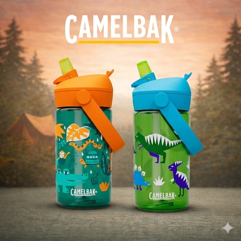 CamelBak Thrive Flip Straw Kids 400ml (14oz) Tritan Renew Bình nước trẻ em Ống hút chống tràn, không BPA