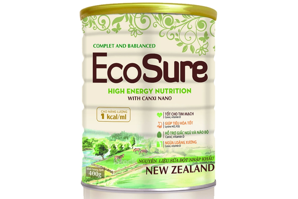 Ecosure Sữa non cao năng lượng cho người lớn tuổi, người ốm