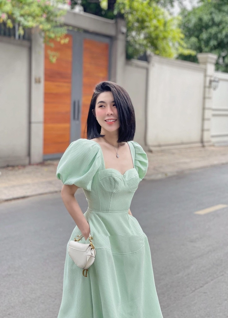 Đầm body dáng dài Anna Dress VD002 thiết kế hở lưng, dây buộc trẻ trun