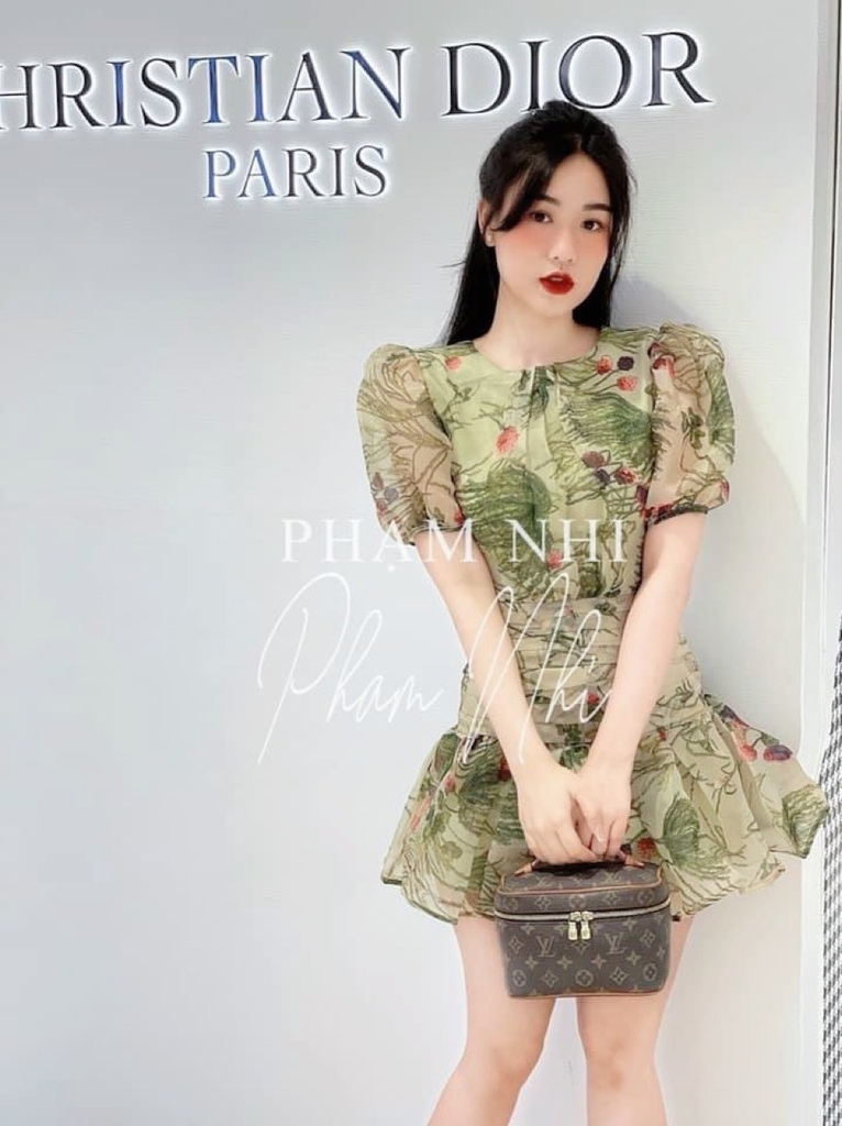 váy hoa nhí cổ bèo đuôi cá - Đầm, váy nữ | ThờiTrangNữ.vn