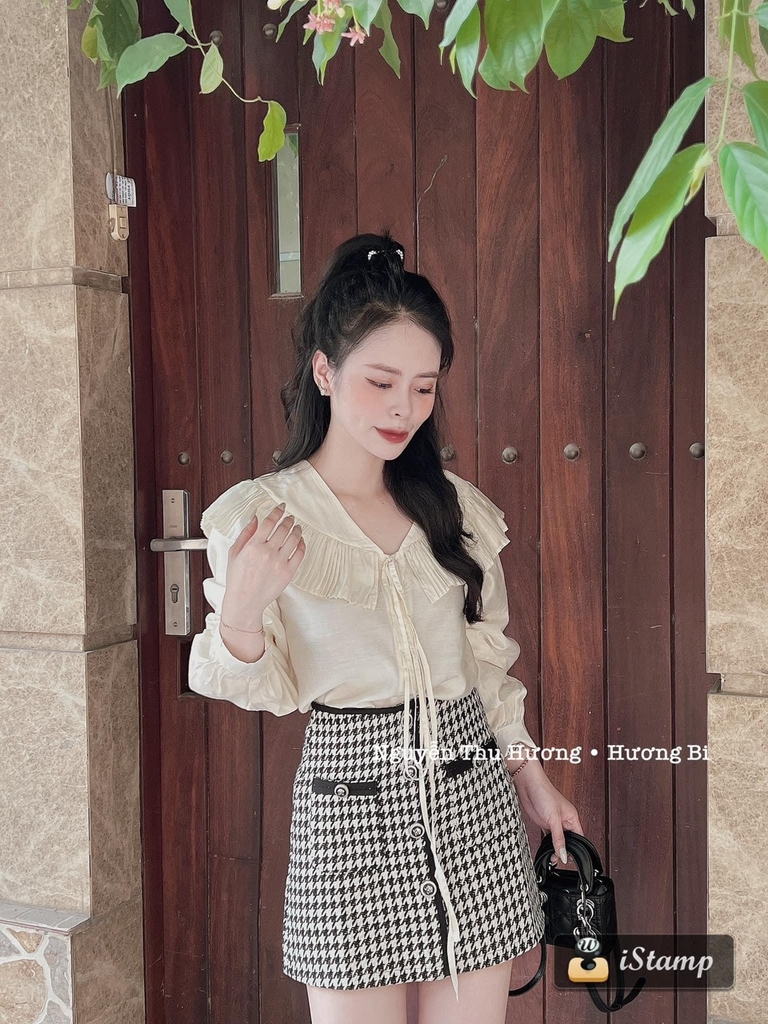 Chân váy xòe dạ kẻ MARRY TWEED | My Way Fashion || Thời trang thiết kế cao  cấp