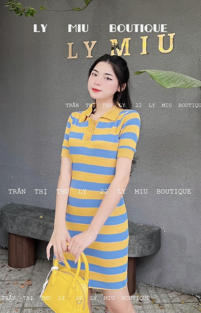 Đầm polo nữ bigsize thêu BBR Quảng Châu cao cấp chân váy xếp ly DR Fashion  D127  Shopee Việt Nam