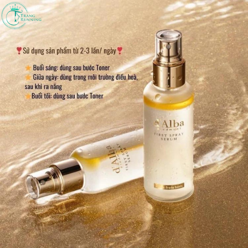 [Hàng Hàn] Xịt khoáng serum D’ALBA Hàn Quốc