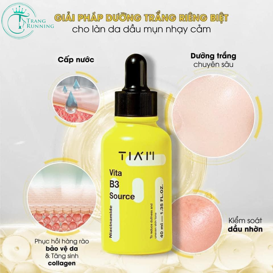 [Hàng Hàn] Serum Tiam Vita B3 Source – Tinh Chất Dưỡng Trắng Da, Giảm Thâm Nám, Phục Hồi Da Sau Mụn