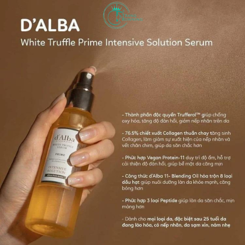 [Hàng Hàn] Xịt khoáng serum D’ALBA Hàn Quốc