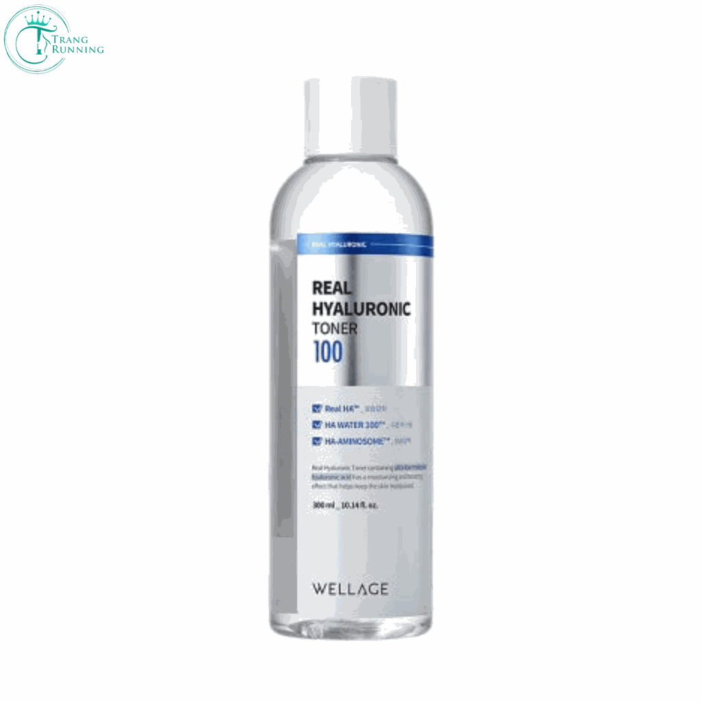 Nước Hoa Hồng Wellage Real Hyaluronic 100 Toner Cấp Ẩm Chuyên Sâu 200ml