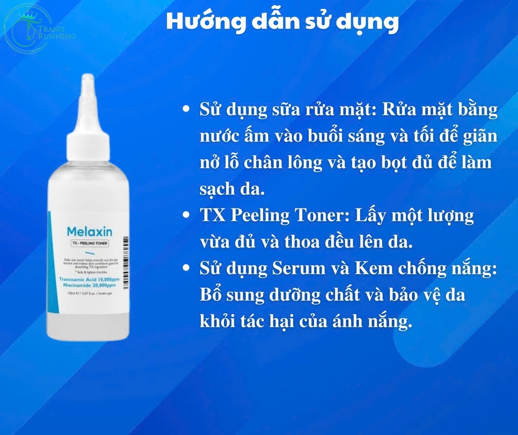 Toner trắng da TX-Peeling Dr.Melaxin dưỡng trắng da, làm mờ nám sạm