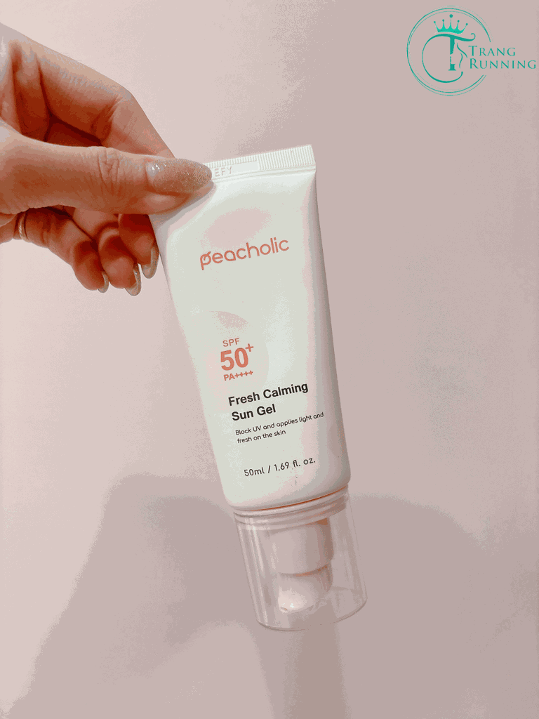 Kem Chống Nắng Nâng Tone Kiềm Dầu Peacholic Fresh Calming Sun Gel SPF 50+ PA++++(mẫu mới)