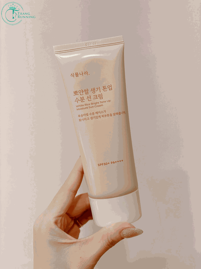 Kem Chống Nắng Shingmulnara White Rice Bright Tone Up Moisture Sun Cream 100ml