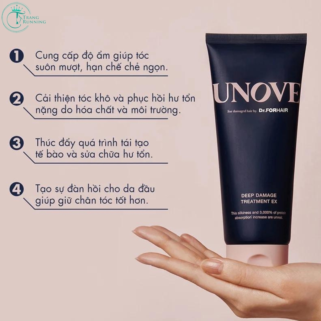 [Hàng Hàn] Dầu Xả Dr.FORHAIR Unove Deep Damage Treatment EX 207ml