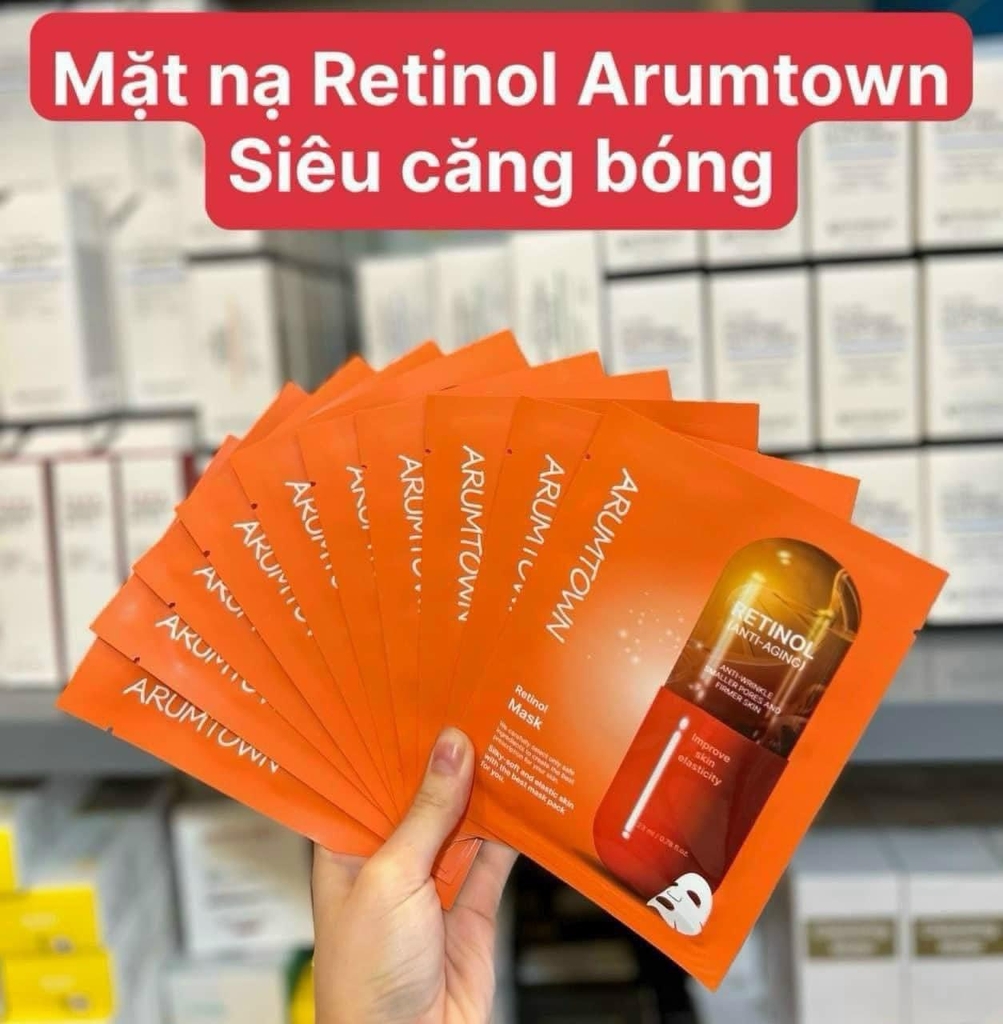 [Hàng Hàn] Combo 5 miếng Mặt nạ dưỡng da Arumtown dưỡng trắng dưỡng ẩm 23ml Hàn Quốc