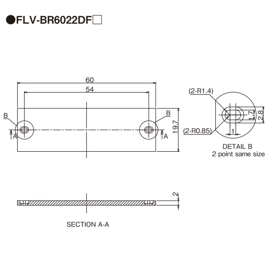 Đèn cho cảm biến: FLV-BR6022DF