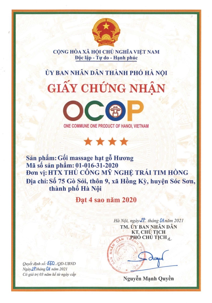 Gối ngủ hạt gỗ hương