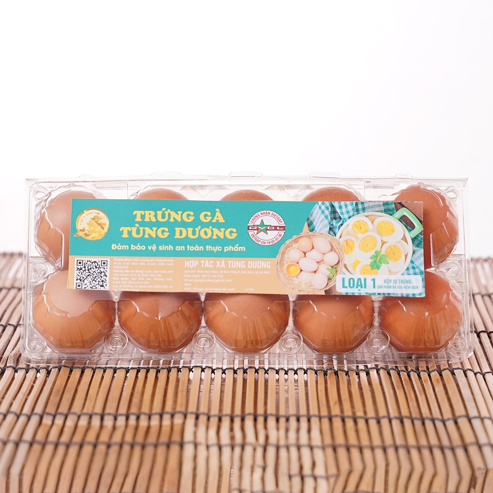 Trứng gà Tùng Dương vỏ đỏ