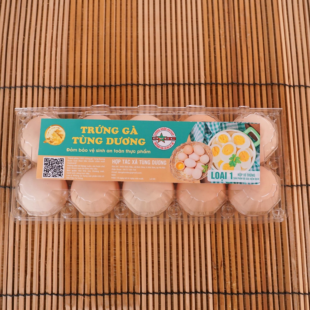 Trứng gà Tùng Dương vỏ trắng