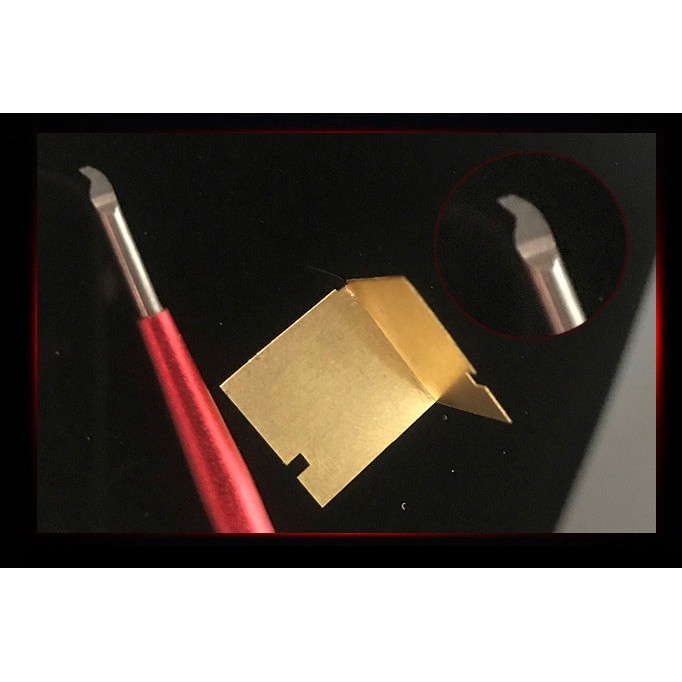 Dụng cụ Border tạo line detail chisel móc câu BD0042-45 0.1mm-0.5mm Metal Engraved Hook Knife