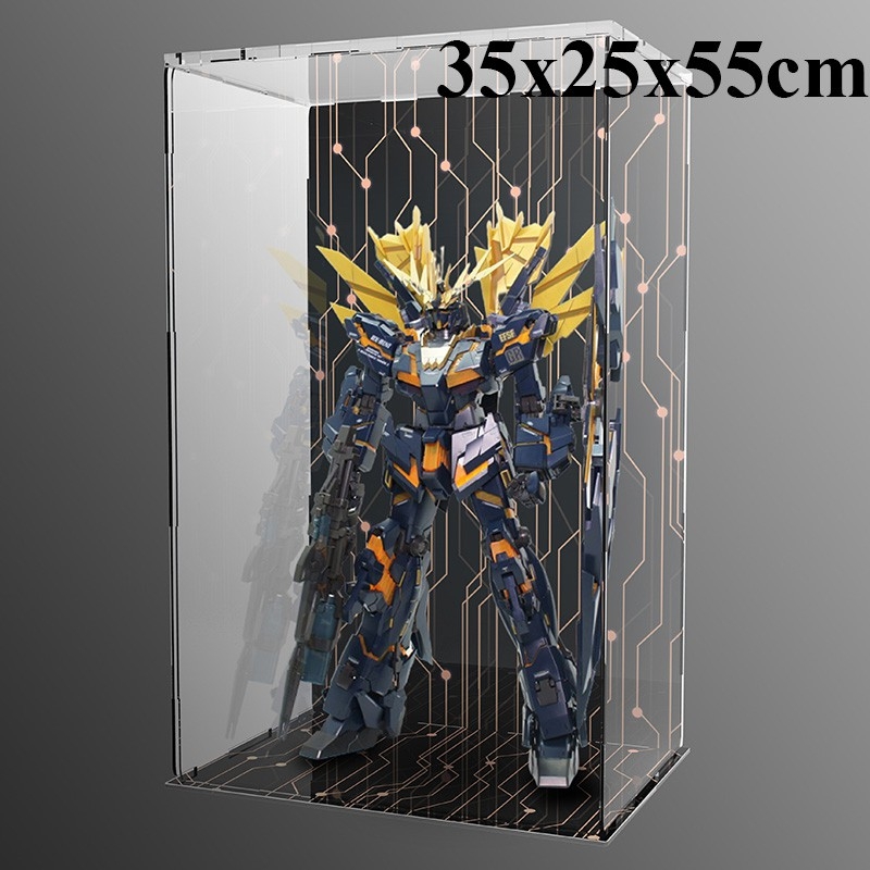Hộp mica trưng bày các cỡ đựng mô hình Figure Gundam Lego hobby- Display box stand