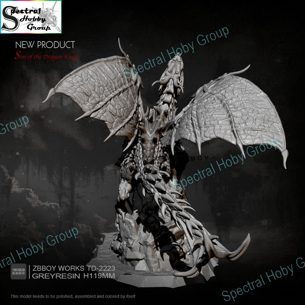 Mô hình nhựa Resin 119mm Ryuko-no-Ming Son Dragon King TD2223