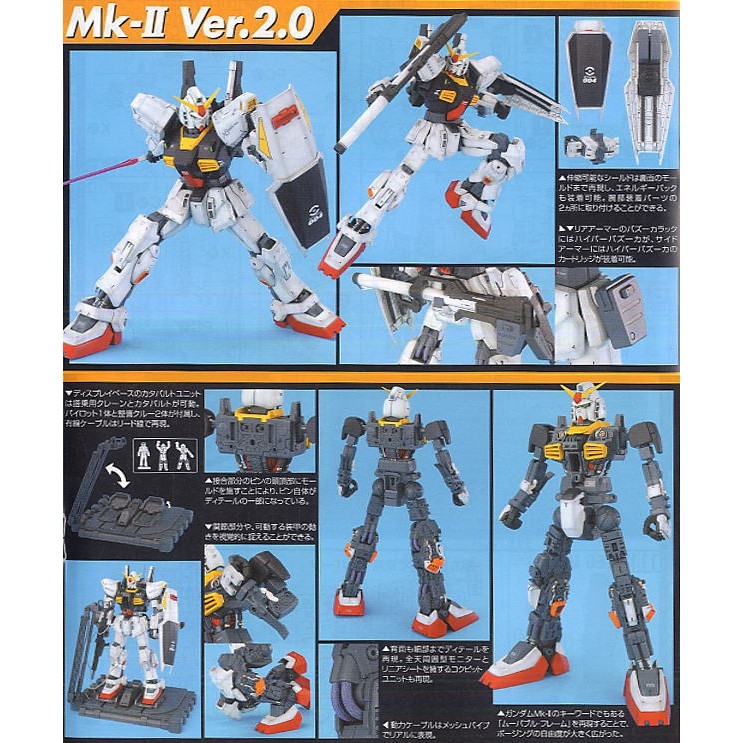 Mô hình lắp ráp MG 1/100 RX-178 Gundam Mk-II Ver.2.0 AEUG bandai