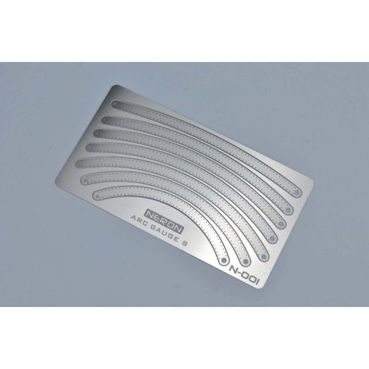 Dụng cụ kẻ line tạo đường cong N001 002 Etching sheet arc ruler curve gauge engraving Neron