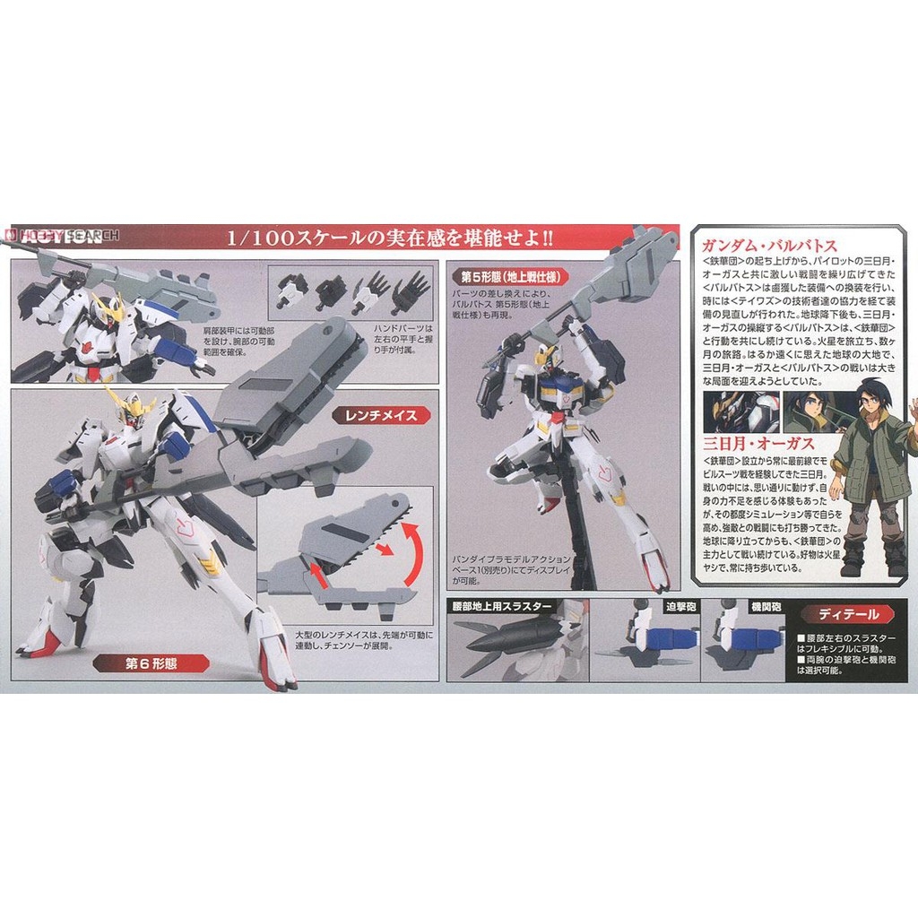 Mô hình lắp ghép FM 1/100 Barbatos 6th Form Gundam BANDAI