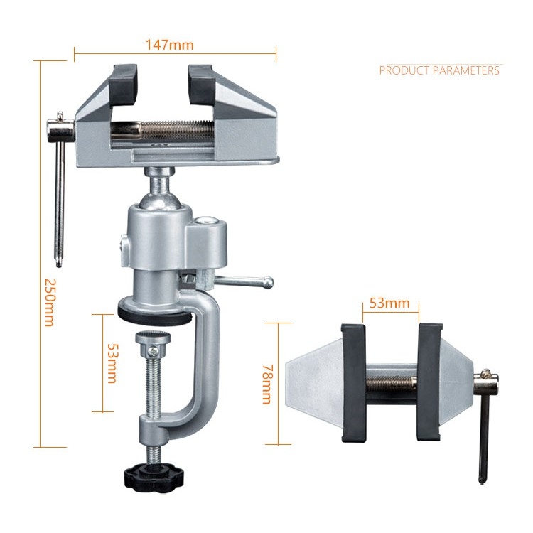 Dụng cụ Eto kẹp dính hút bàn - kẹp khoan - part mô hình table vise drill bracket multi-function