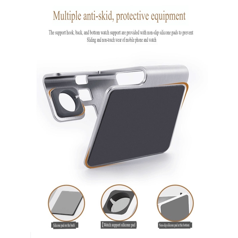 Giá Đỡ Điện Thoại Máy Tính Bảng Đồng hồ 2IN1 metal K2 KAERSI Iphone iWatch Charging Dock Stand
