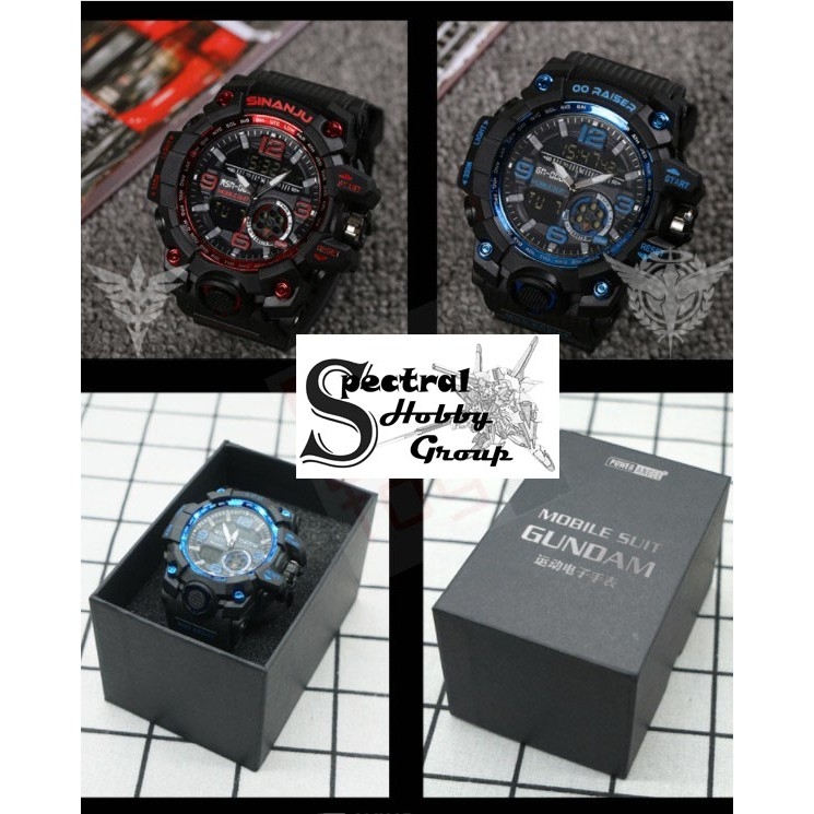Đồng hồ thể thao nam phong cách Gundam hiệu Power Angel