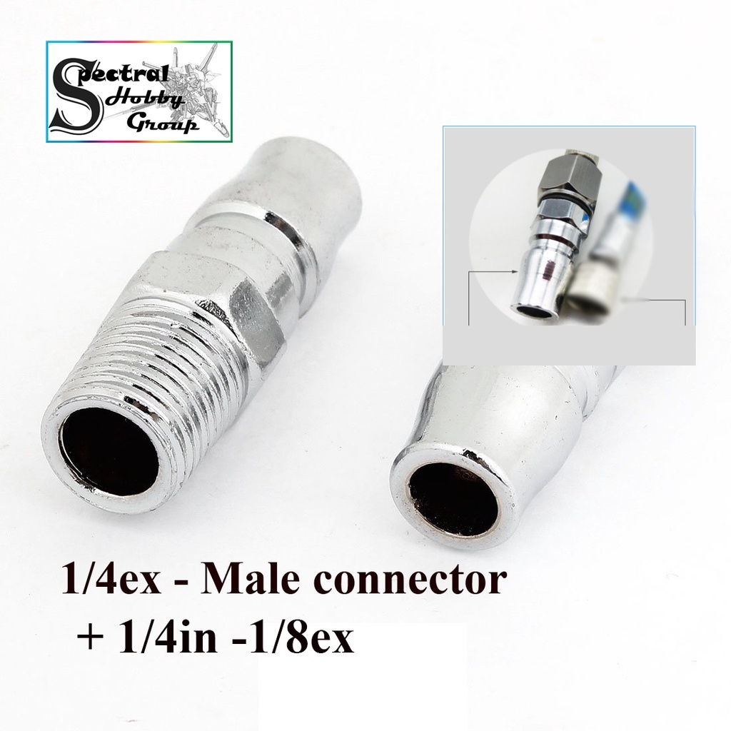 Dụng cụ các loại đầu kết nối chuyển thiết bị máy nén khí bút sơn airbrush compressor mô hình