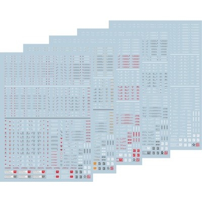 Decal nước dán mô hình NC05 cảnh báo General Warning Caution EVO RB MG HG RG series