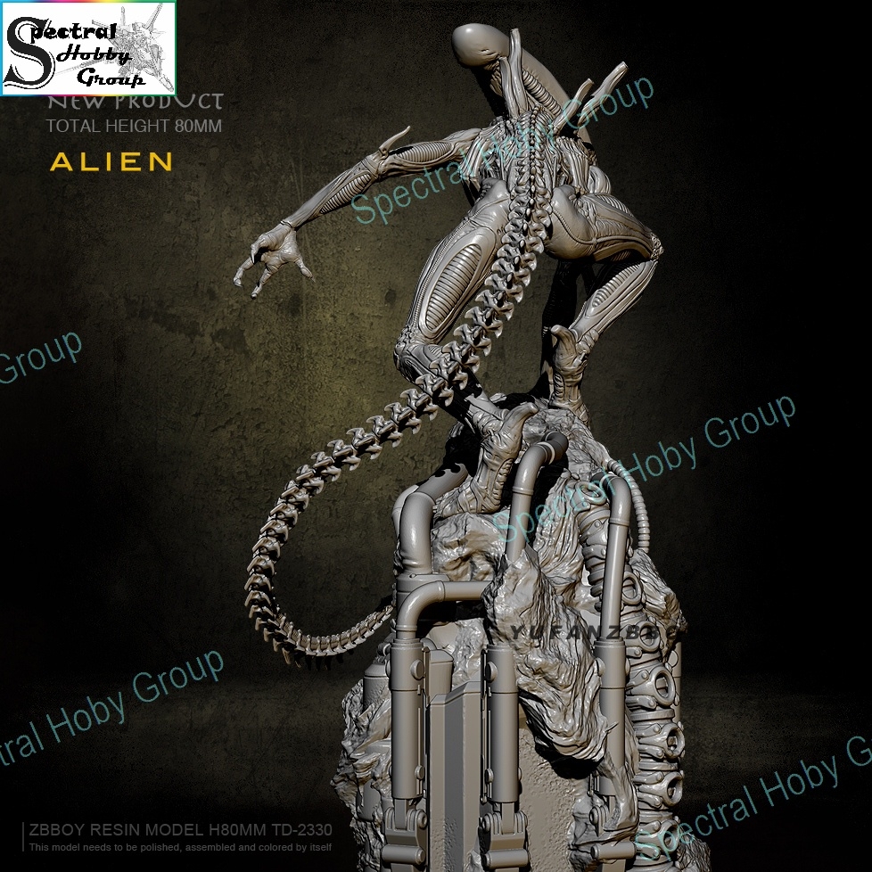 Mô hình nhựa Resin 80mm Alien Attack TD2330