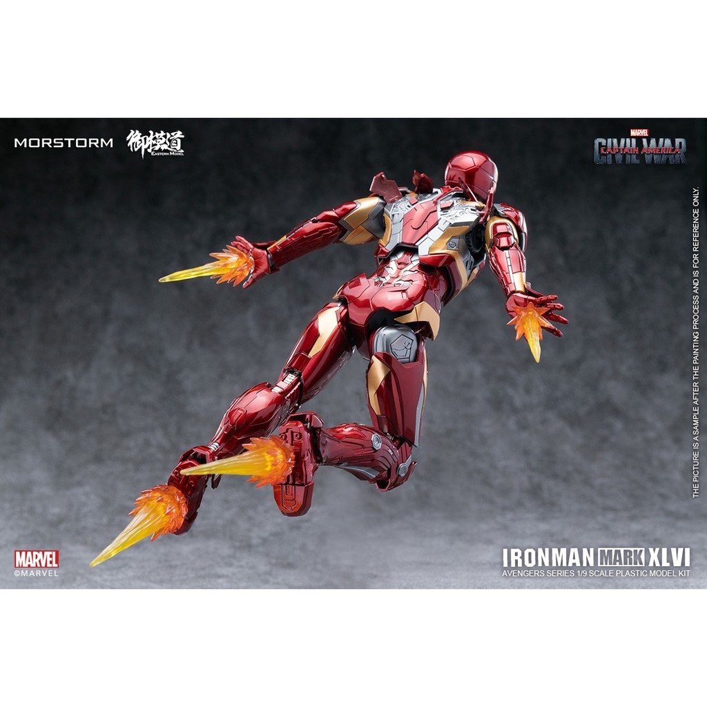 Mô hình lắp ráp Ironman Marvel Avengers MK46 Civil War Deluxe edition (tặng storage box)