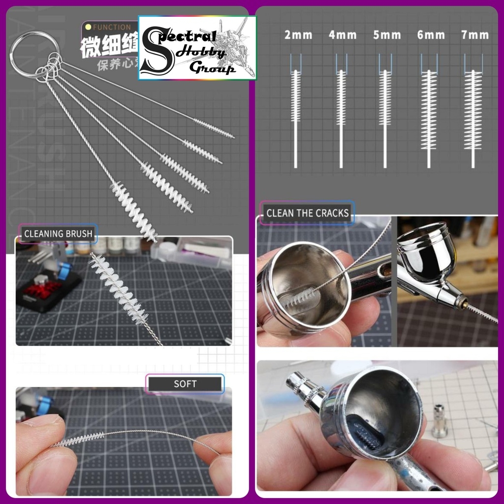 Bộ dụng cụ vệ sinh bảo dưỡng sửa chữa bút sơn airbrush cao cấp ustar Cleaning Deep Care UA-90094