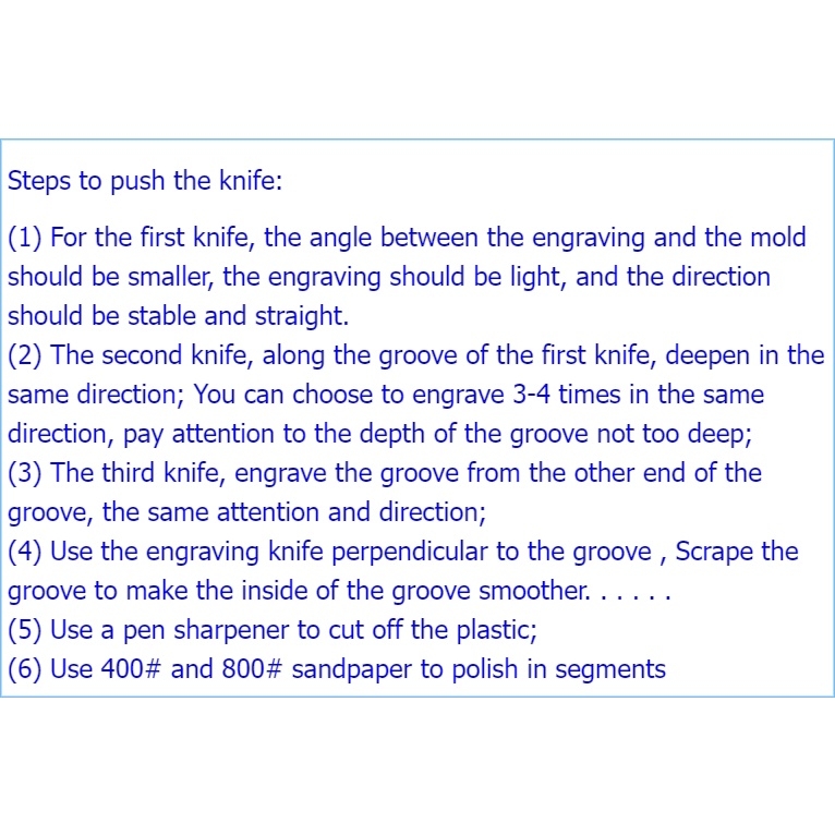 Dụng cụ kĩ thuật khắc mỹ thuật Chisel Blade kẻ tạo line 0.15 - 3.0mm CNDRAGON