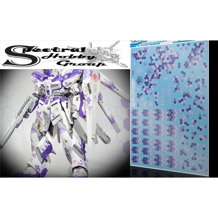 Decal nước dán mô hình MG Hi-Nu RX93 HiNu | Nu | HWS Gundam MB Water stickers