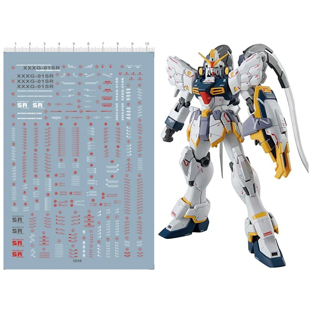 Decal nước dán mô hình wing series Shenlong Nataku Sandrock Deathscythe Heavy Arms Igel MG HG Water sticker