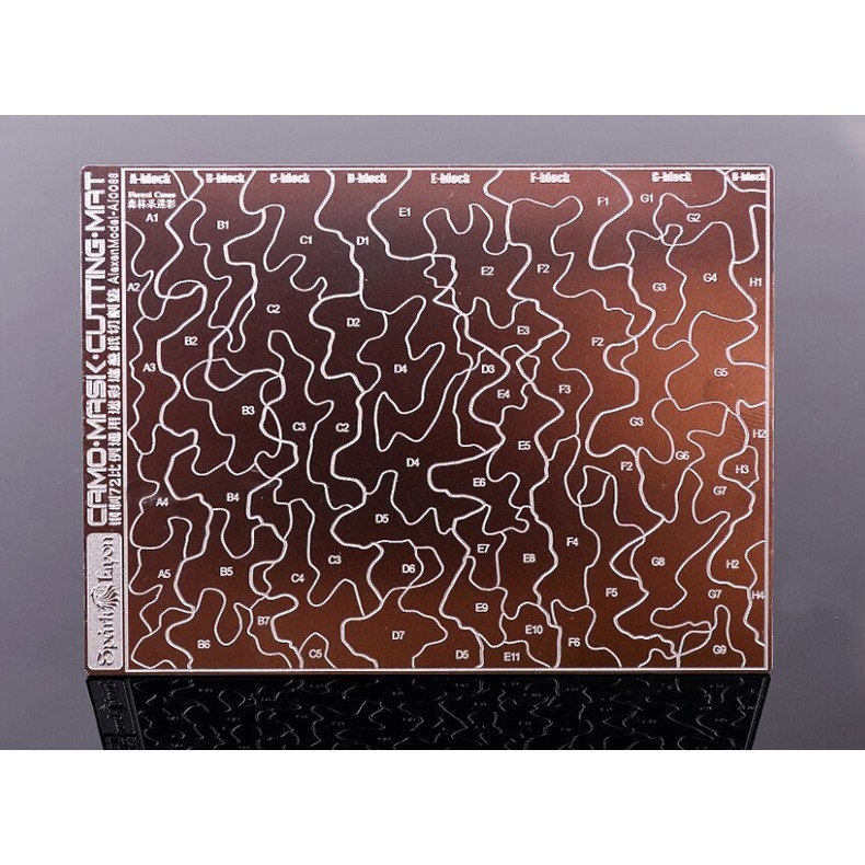 Dụng cụ mô hình ALEXEN metal masking hexagon desert camouflage camo AJ0081 AJ0088 AJ0080 4in1