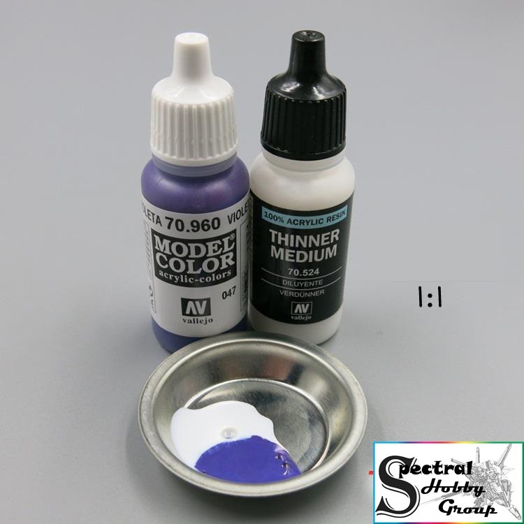 Sơn mô hình Vallejo dung môi pha sơn vẽ cọ tay Thinner Medium hand brush 70524 73524 Model Color Panzer Aces Game Colo