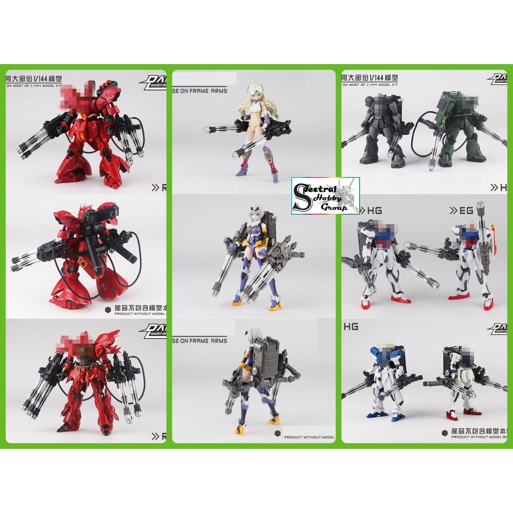Phụ kiện lắp ráp mô hình HG RG 1/144 Weapon Green Cannon cho gundam - pretty girl armor PA các loại