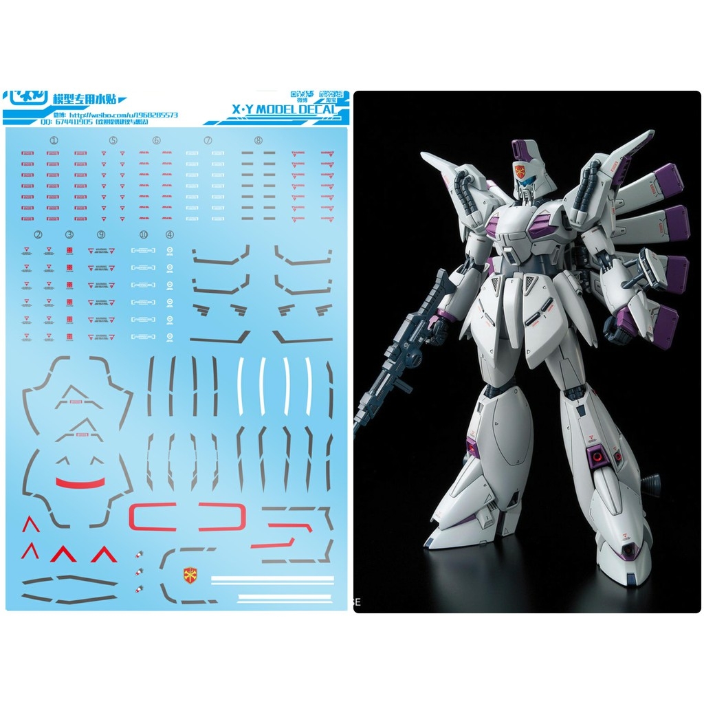 Decal nước dán mô hình F91 8821 Vigna ghina MG HG các loại water sticker