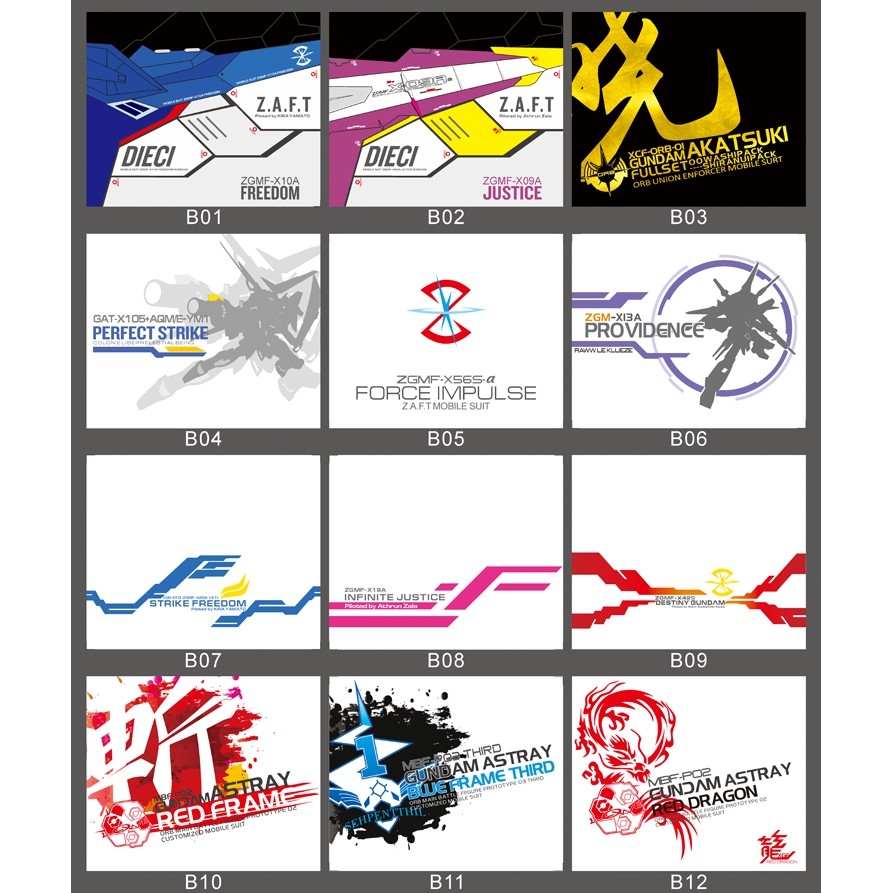 Chân đế action base mica logo Astray Red Blue Sengoku PG MG HG RG SD các loại