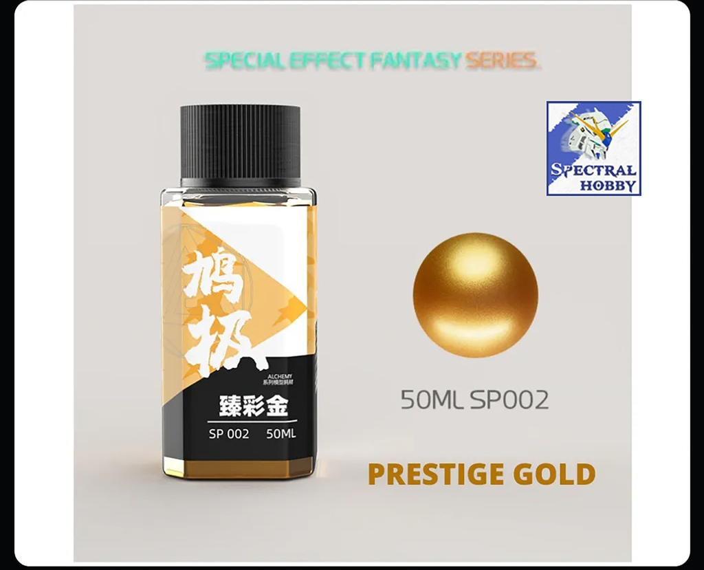 Sơn mô hình Alchemy Paint Fantasy Chrome Silver Prestige Gold - pha sẵn