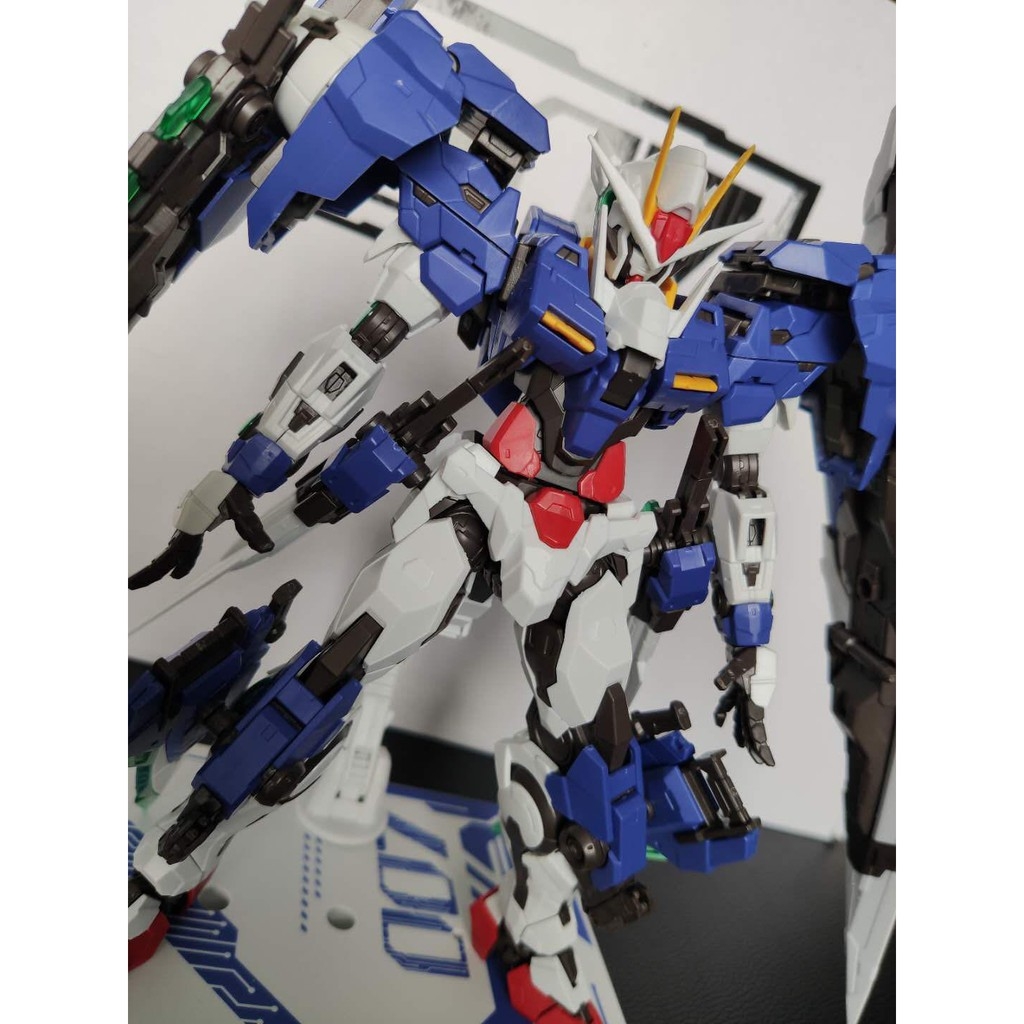 Mô hình lắp ráp MJH MG 1/100 gundam 00 seven sword 7s 007s ver MB Red Blue color double weapon